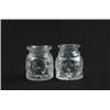 Image 1 : PAIR OF CUT GLASS JARS