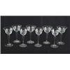 Image 1 : SET OF EIGHT CUT CRYSTAL SHERRY GLASSES