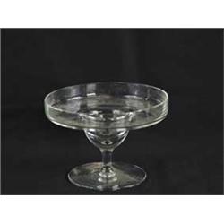 SET OF EIGHT CLEAR GLASS SHRIMP DISHES