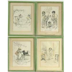 SET OF SIX FRENCH CHILDREN’S PRINTS