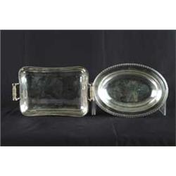 FIVE PIECES OF ASSORTED SILVER PLATE