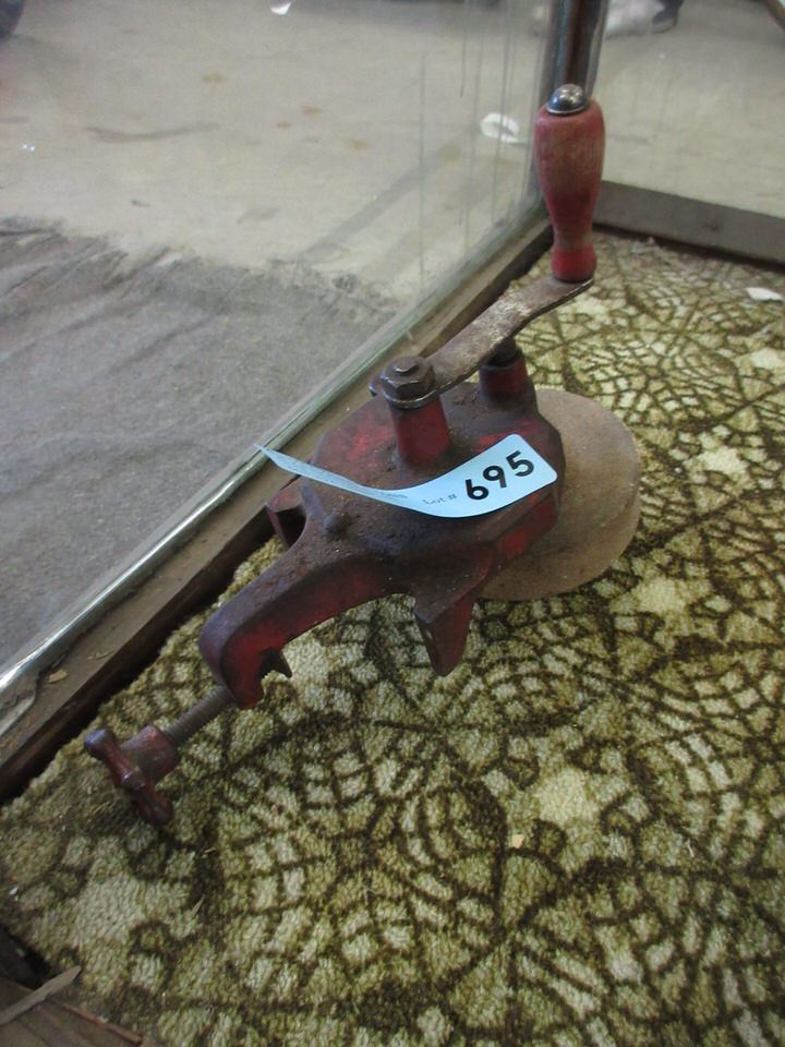 Vintage HandCrank Grinding Stone