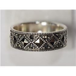 #1-STERLING SILVER MARCASITE RING