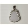 Image 2 : #13-STERLING SILVER JADE BUDDHA PENDANT