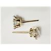 Image 2 : #16-10KT YELLOW GOLD CUBIC ZIRCONIA STUD