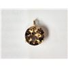 Image 1 : #19-10KT YELLOW GOLD SMOKEY QUARTZ PENDANT