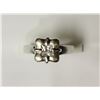 Image 1 : #20-STERLING SILVER CUBIC ZIRCONIA RING