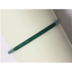 #21-GENUINE GREEN AGATE ENDLESS BRACELET