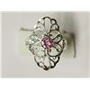 Image 1 : #28-STERLING SILVER CUBIC ZIRCONIA RING