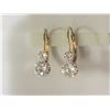 Image 1 : #33-10KT YELLOW GOLD CUBIC ZIRCONIA EARRINGS