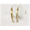 Image 1 : #36-14KT YELLOW GOLD DIAMOND(0.11CT)EARRINGS
