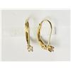 Image 3 : #36-14KT YELLOW GOLD DIAMOND(0.11CT)EARRINGS