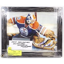 JEFF DESLAURIERS GUARANTEED AUTHENTIC AUTOGRAPH