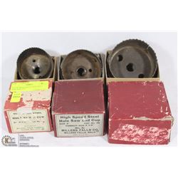 SET OF HIGH SPEED STEEL HOLE SAW AND CUP