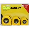 Image 1 : NEW 3 PACK OF STANLEY TAPE MEASURES