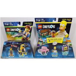 NEW LEGO DIMENSIONS 98PC SIMPSONS LEVEL PACK SOLD