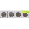 Image 1 : LOT OF 4 CANADIAN DOLLAR COINS YEARS 1978-1981