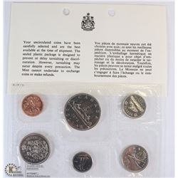 1972 CANADIAN 6 COIN UNCIRCULATED SET WITH COA