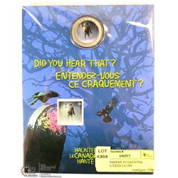 2015 CANADIAN 3D HAUNTED CANADA 25CENT COIN