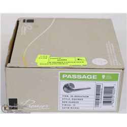 TAYMOR PREMIER PASSAGE DOOR HADLE SATIN NICKLE