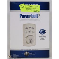 WEISER POWERBOLD SILVER TOUCHPAD ELECTRIC DEADBOLT
