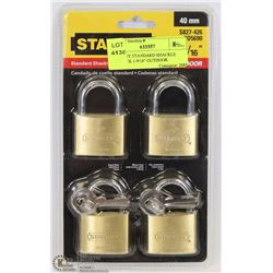 STANLEY STANDARD SHACKLE PADLOCK 1-9/16" OUTDOOR