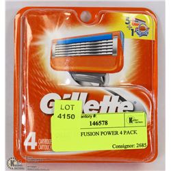 GILLETTE FUSION POWER 4 PACK