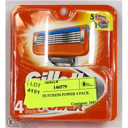 GILLETTE FUSION POWER 4 PACK