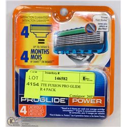 GILLETTE FUSION PRO GLIDE POWER 4 PACK