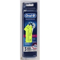 ORALB CROSS ACTION 3PK BRUSH HEADS