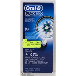 ORAL B BLACK 1000 RECHARGEABLE TOOTHBRUSH