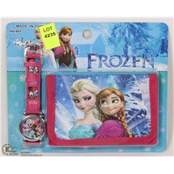 NEW FROZEN WATCH & WALLET SET