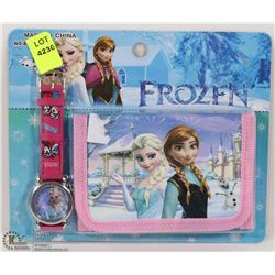 NEW FROZEN WATCH & WALLET SET