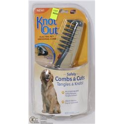 NEW KNOT OUT ELECTRIC PET GROOMING COMB