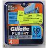 Image 1 : GILLETTE FUSION PROGLIDE 4PK BLADE REFILLS