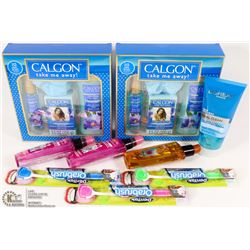 BOX OF NEW SEALED BEAUTY SUPPLIES