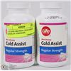 Image 1 : LOT OF 2 LIFE NON DROWSY COLD ASSIST REGULAR STRENGTH