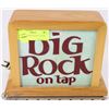 Image 1 : VINTAGE BIG ROCK ON TAP BAR LIGHT