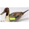 Image 1 : VINTAGE WOOD HAND PAINTED PIN TAIL DUCK DECOY