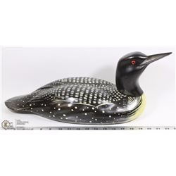 HAND CARVED AND HAND PAINTED COMMON LOON HSW
