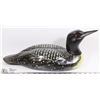 Image 1 : HAND CARVED AND HAND PAINTED COMMON LOON HSW