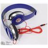 Image 1 : REPLICA BEATS OVER EAR HEADPHONES  BLUE