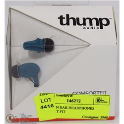 THUMP IN EAR HEADPHONES COMFORT FIT