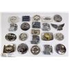 Image 1 : FLAT OF ASSORTED METAL BELT BUCKLES