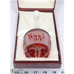 VINTAGE GOEBEL CRYSTAL BELL NOEL 1978