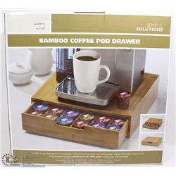 NEW BAMBOO COFFEE POD DRAWER