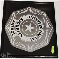 FRAMED INTERPROVINCIAL SECURITY PATROL PICTURE