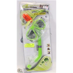 US DIVERS YOUTH SNORKEL KIT WITH NEOPRENE SWIM