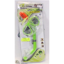 US DIVERS YOUTH SNORKEL KIT WITH NEOPRENE SWIM