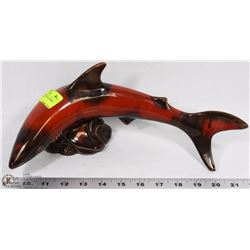 LARGE VINTAGE POTTERY SHARK